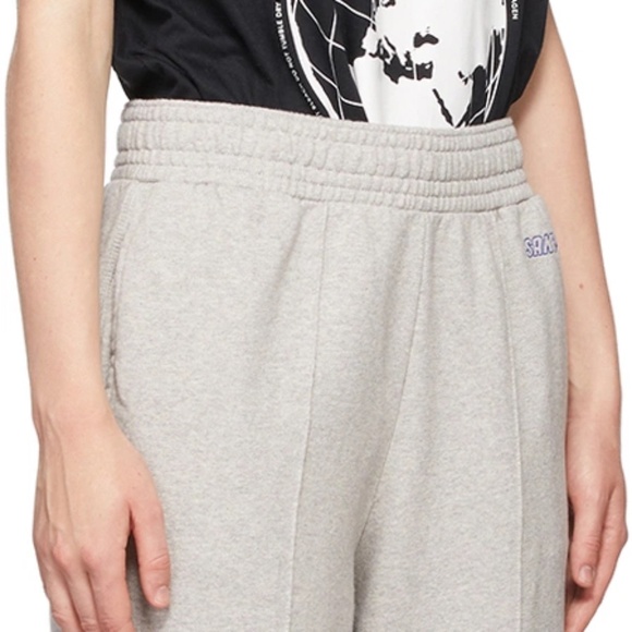 Saks Potts Grey Fleece Sol Lounge Pants size 1 $170 NWOT - Picture 2 of 5